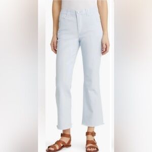 NWT Democracy  Ab Technology High Rise Ankle Raw Hem Light Blue Jeans Size 10